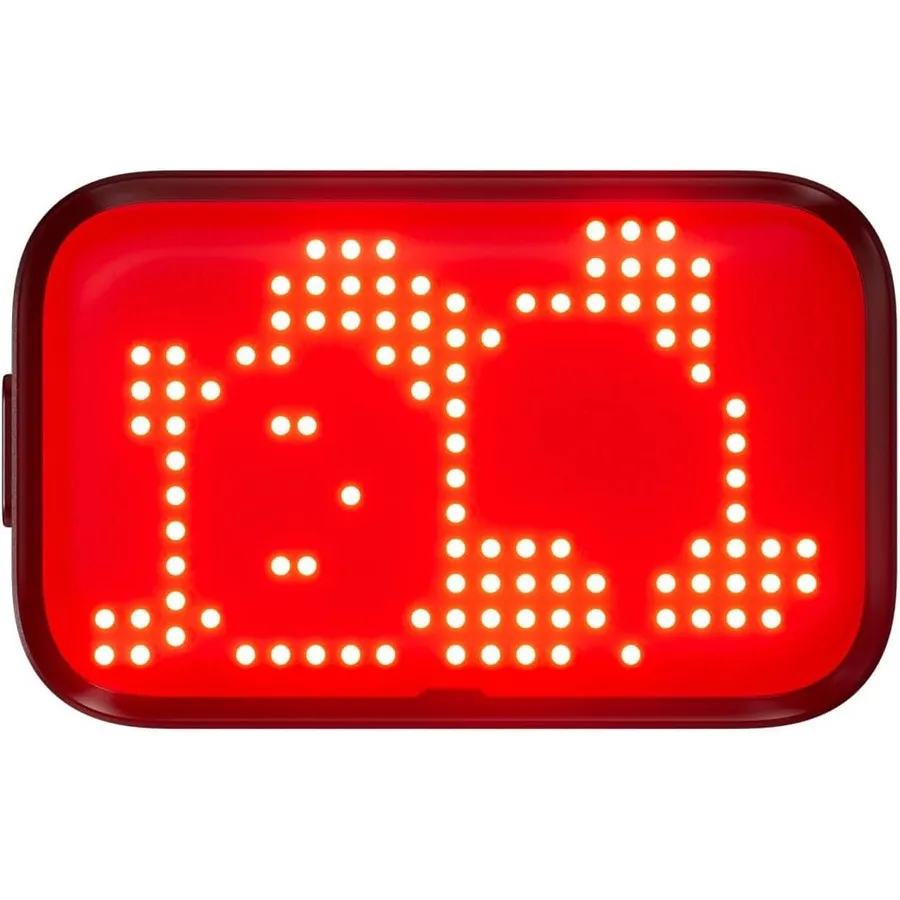 iGPSPORT ET6 - emoji rear bike light with brake warning and indicators