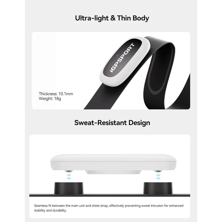 iGPSPORT HR50 - heart rate strap with 1-year battery and IPX7
