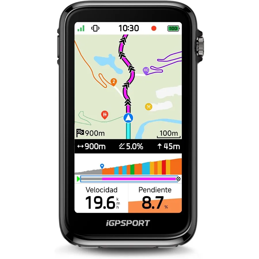 iGPSPORT BiNavi Ultra - Ciclocomputador GPS táctil de 3,7 pulgadas con navegación offline