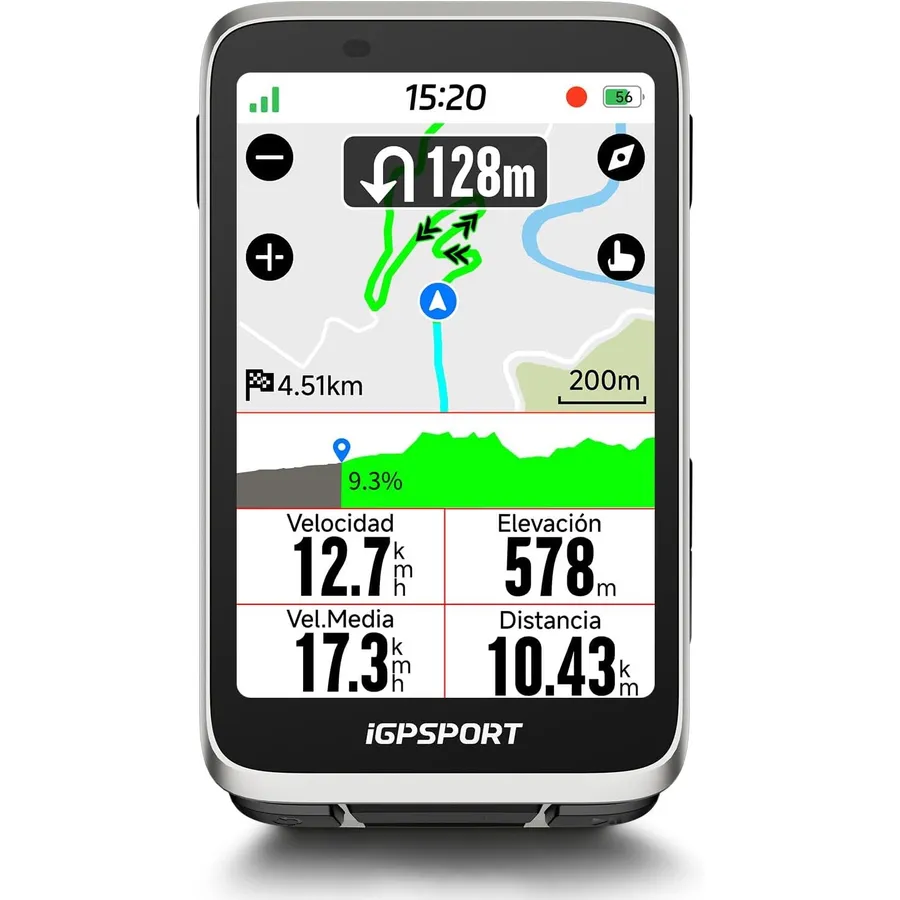 iGPSPORT BiNavi - Ciclocomputador GPS con mapas y pantalla táctil de 3,5 pulgadas