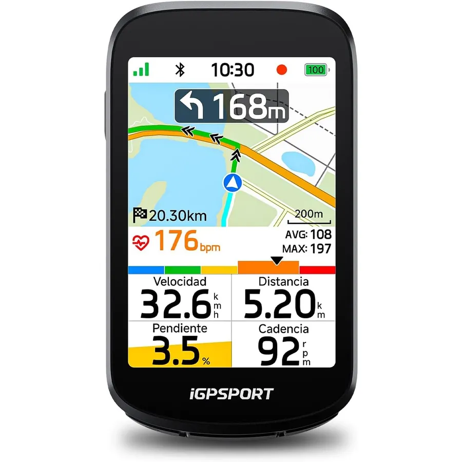 iGPSPORT BSC500 - Ciclocomputador GPS táctil de 3,3 pulgadas con navegación por mapa