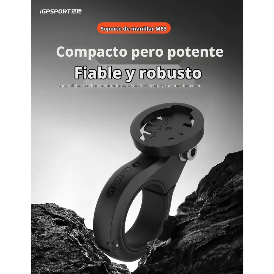 iGPSPORT M83 - Soporte para ciclocomputador con montaje frontal o invertido