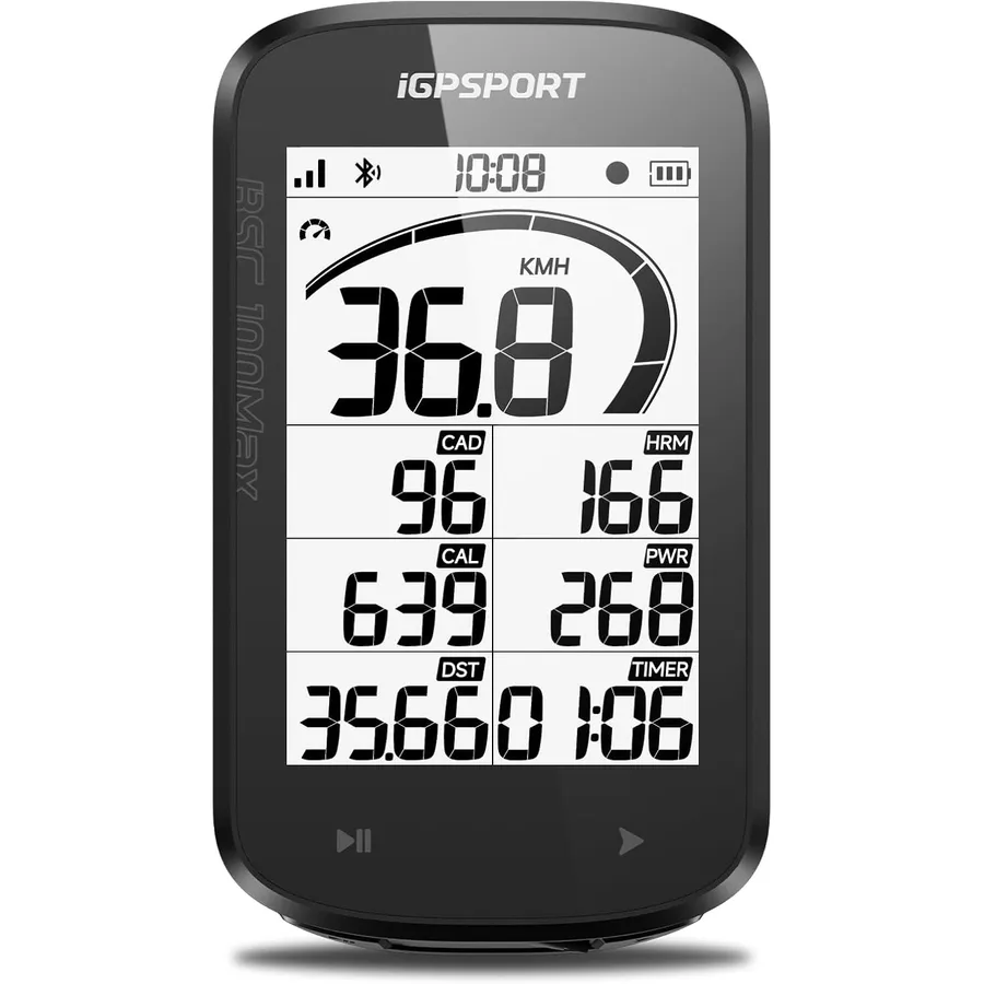 iGPSPORT BSC100MAX - Compteur vélo GPS sans fil, grand écran 3 pouces
