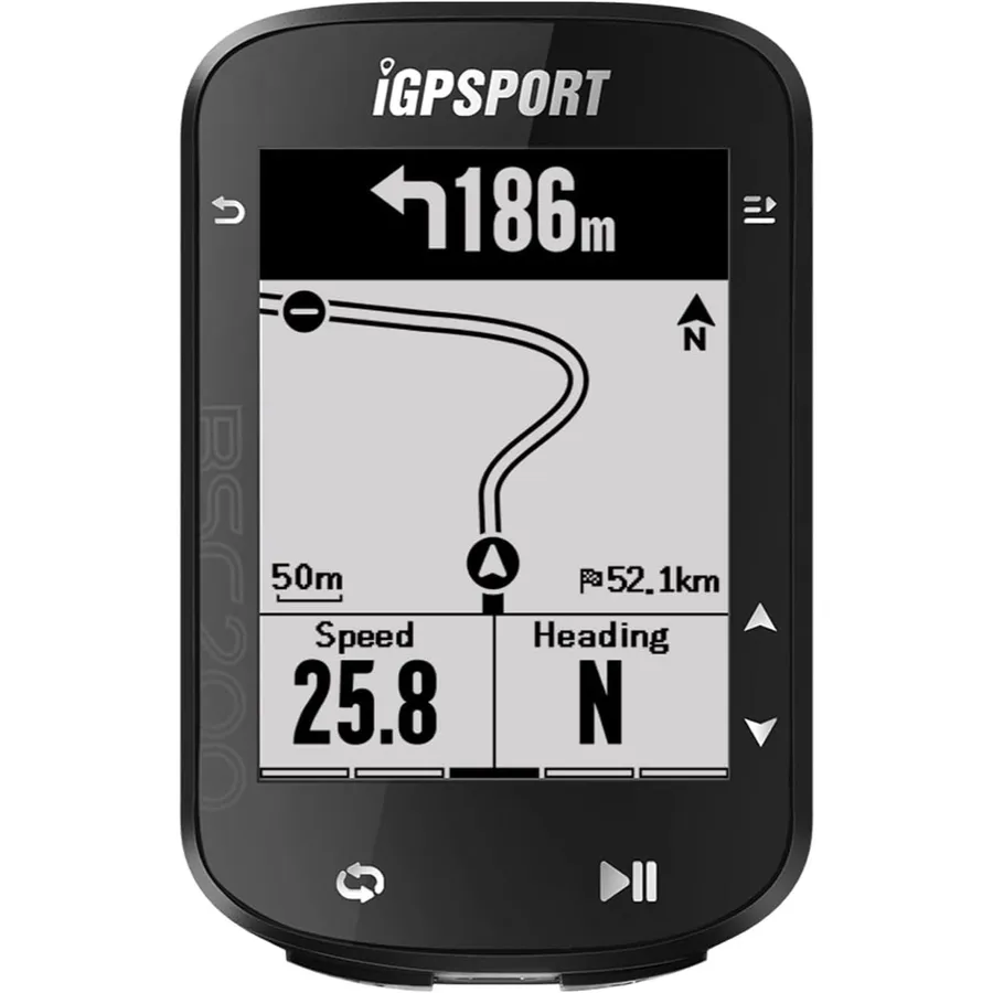 iGPSPORT BSC200 - Compteur vélo GPS avec navigation par flèches, écran 2,5 pouces