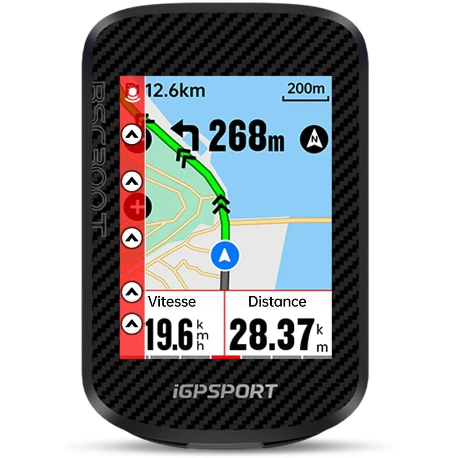 iGPSPORT BSC300T - Compteur vélo GPS tactile avec navigation sur carte, écran 2,4 pouces