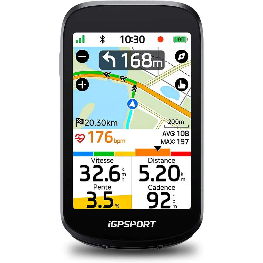 iGPSPORT BSC500 - Compteur vélo GPS tactile 3,3 pouces avec navigation vocale