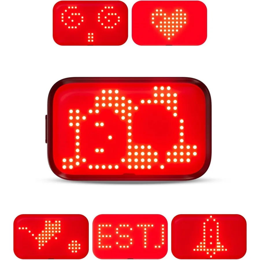 iGPSPORT ET6 - Feu arrière vélo à emojis, visible à 1,2 km
